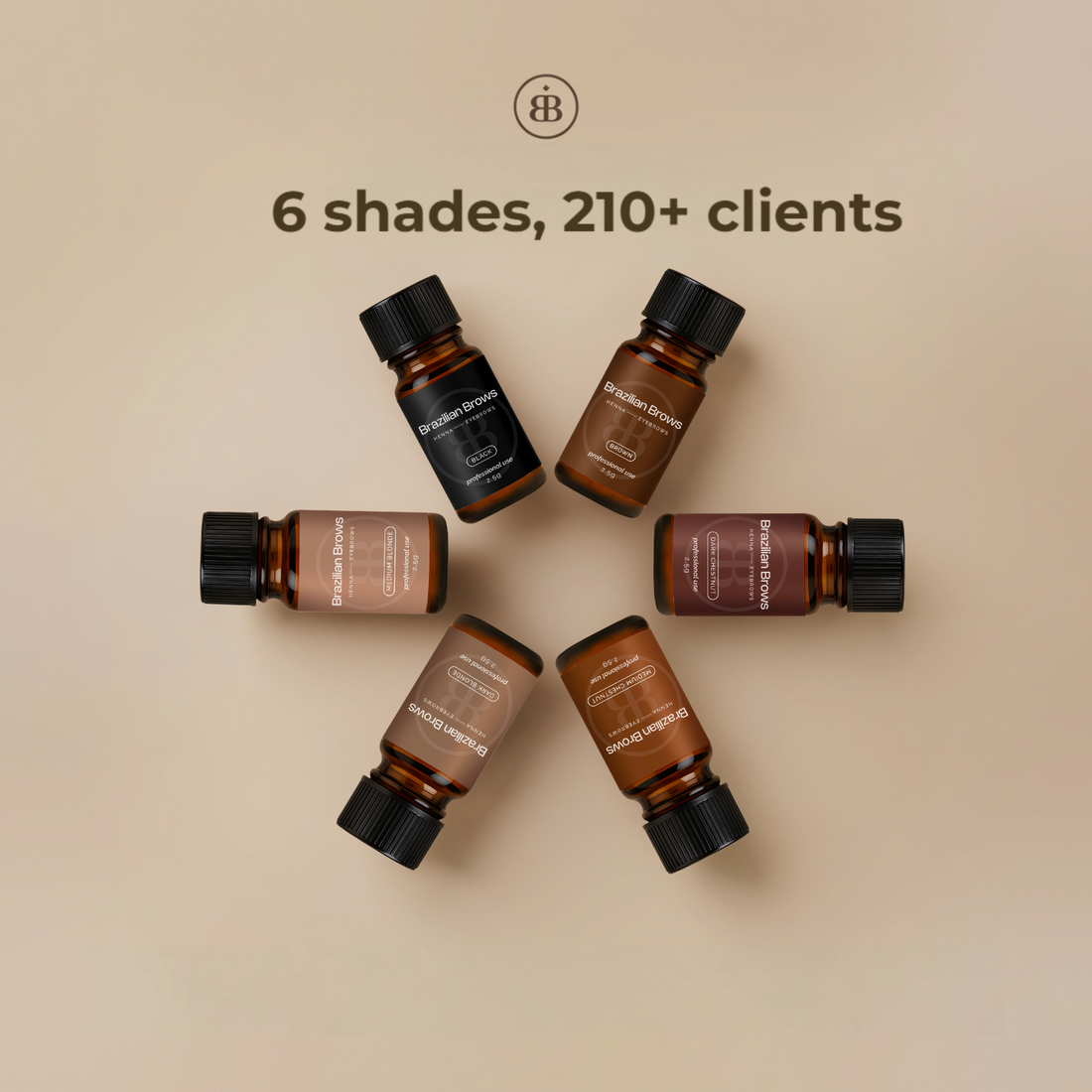 Ögonbrynshennakit – 6 färger