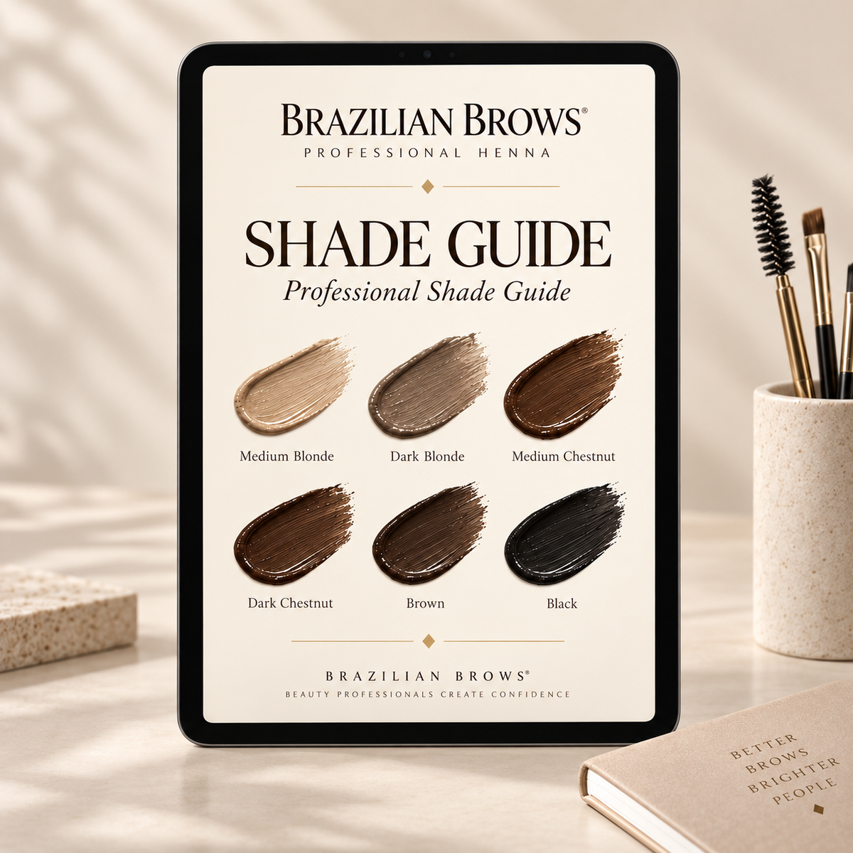 Professionell Brow Henna Färgguide
