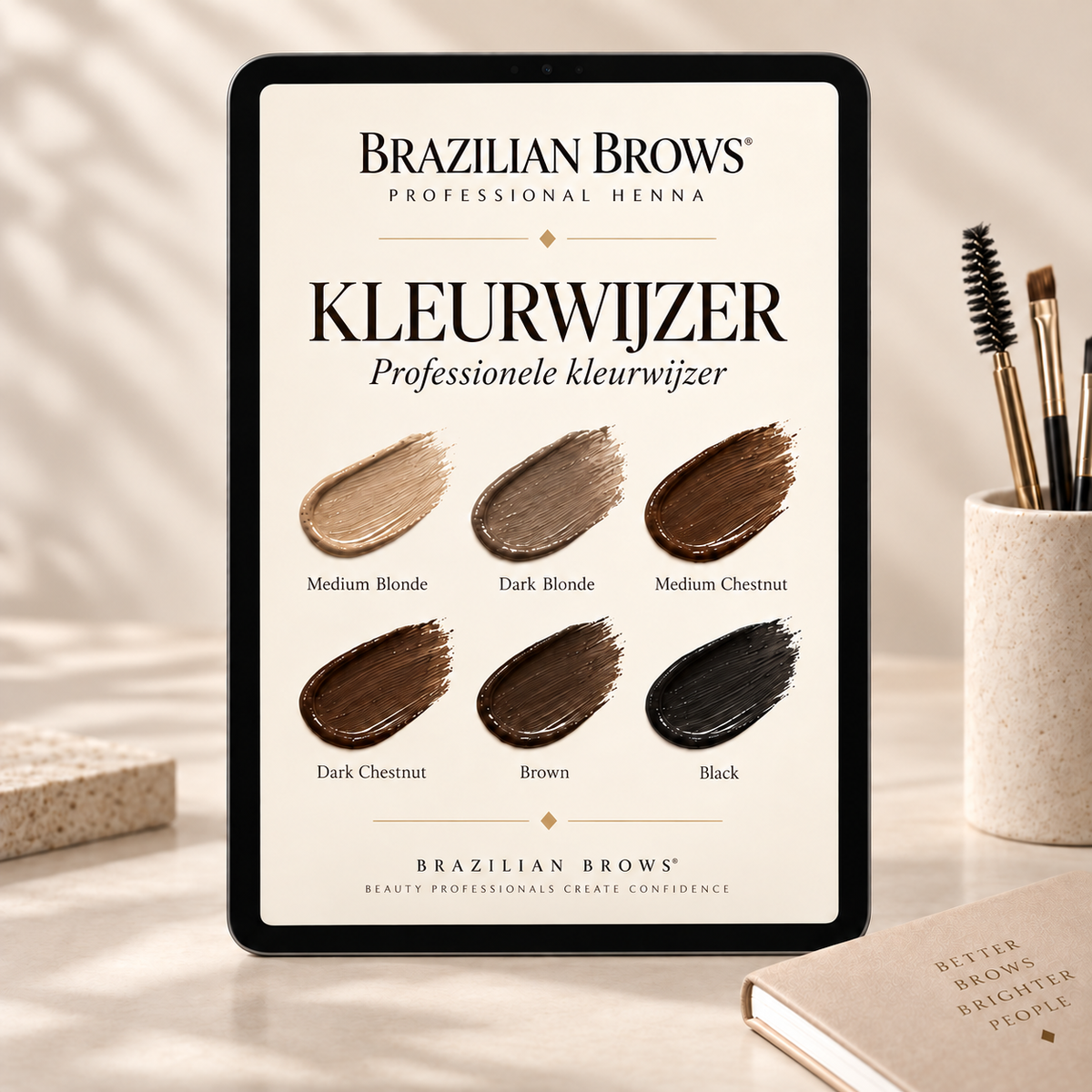 Professionell Brow Henna Färgguide