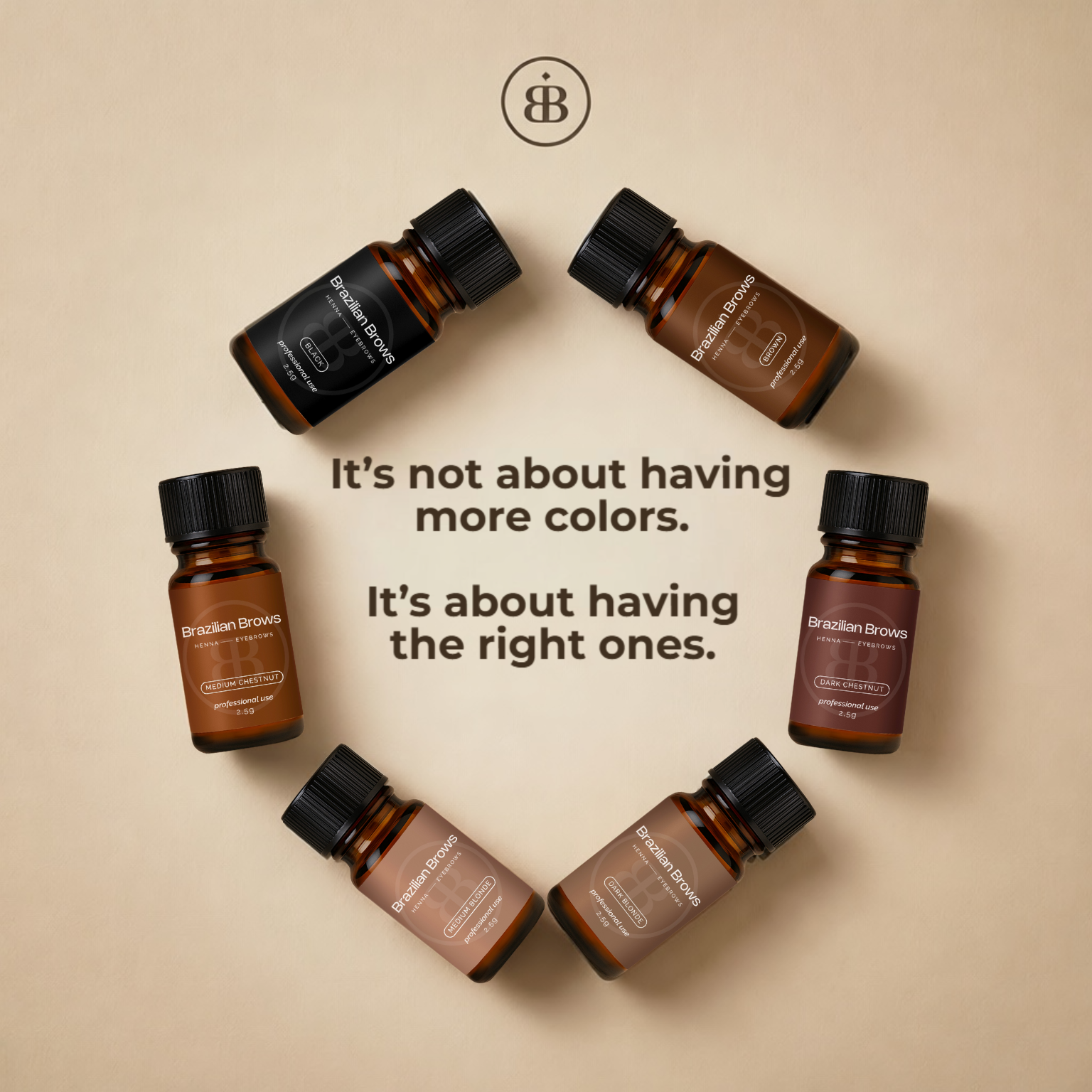 Ögonbrynshennakit – 3 färger (±105 kunder)